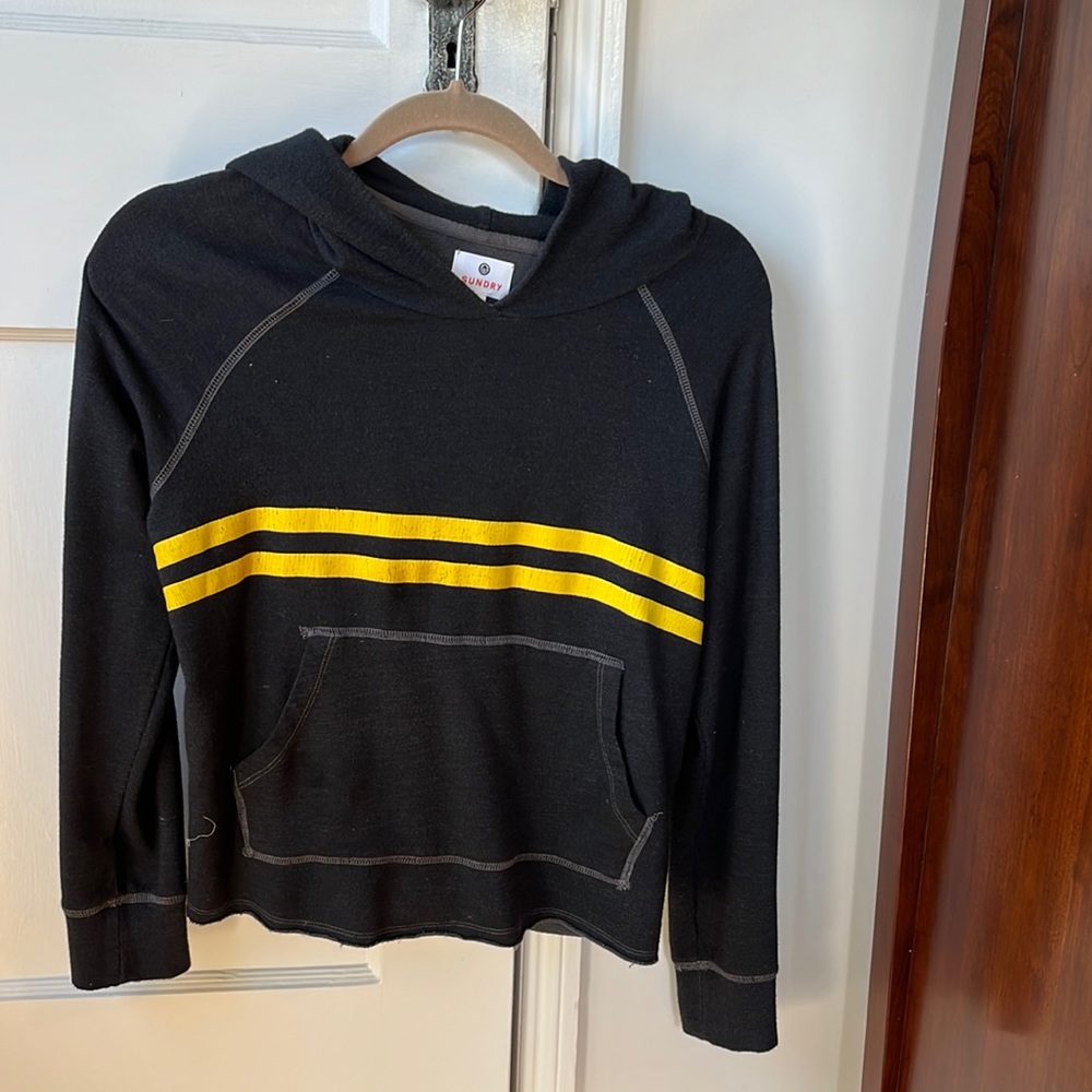 Sundry slightly cropped hoodie
